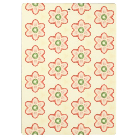  modern retro monogram klembord (Achterkant)