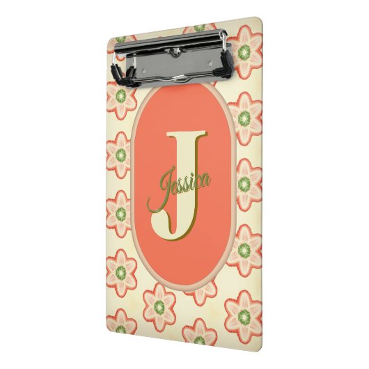  Modern Retro Monogram Mini Klembord (Angled2)