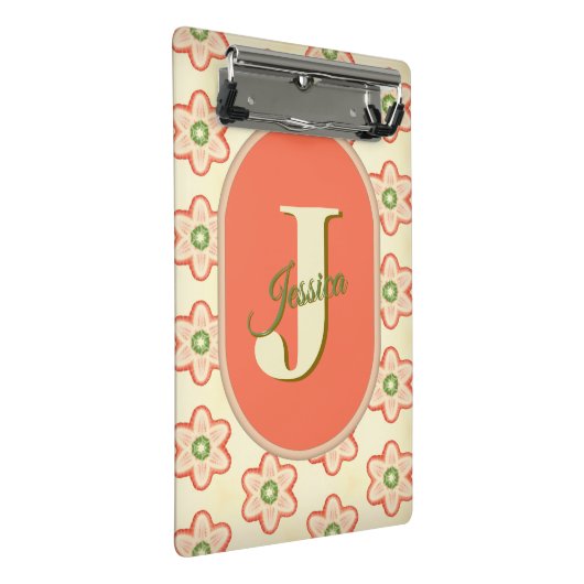  Modern Retro Monogram Mini Klembord (Schuin)