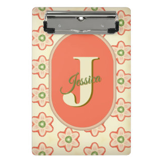 Modern Retro Monogram Mini Klembord