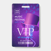 Modern Retro Music Festival VIP All Access Pas Badge (Voorzijde)