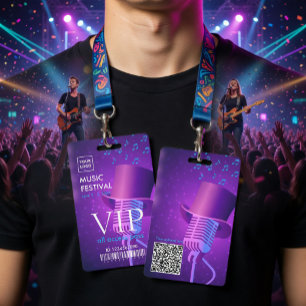 Modern Retro Music Festival VIP All Access Pas Badge