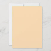Modern Retro | Oranje Cream Let's Celebrate Kaart (Achterkant)