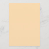 Modern Retro | Oranje Cream Weddenschapskaart Advieskaart (Achterkant)