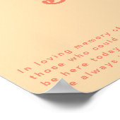 Modern Retro | Oranje crème Deze kaars branden Poster (Hoek)