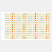 Modern Retro Oranje Marmalade Tamper-Proof Seal L Labels (Vel)