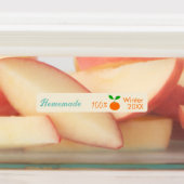 Modern Retro Oranje Marmalade Tamper-Proof Seal L Labels (Aangebracht)