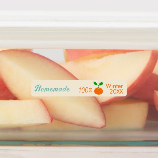 Modern Retro Oranje Marmalade Tamper-Proof Seal L Labels (Aangebracht)