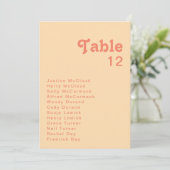 Modern Retro | Oranje overzicht van het aantal crè (Staand voorkant)