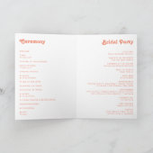 Modern Retro | Oranje programma voor vouwweduwen (Binnen)