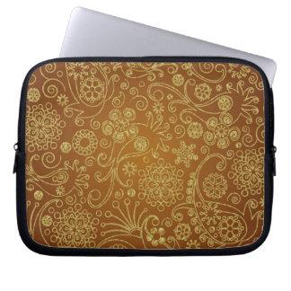 Modern Retro Paisley naadloos patroon Laptop Sleeve