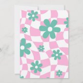 Modern Retro Pastel Oh Baby Shower Kaart (Achterkant)