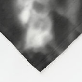 Modern Retro Photo Black White Marble Design Fleece Deken (Hoek)