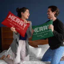 Modern Retro Prettig en Getrouwd Eerste Kerstmis