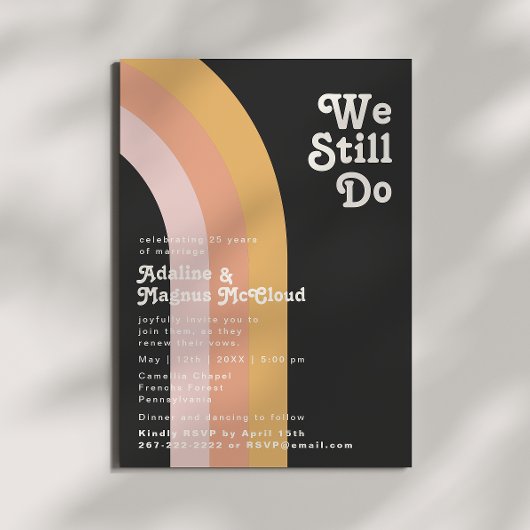 Modern Retro Rainbow Dark... we doen nog steeds de Kaart