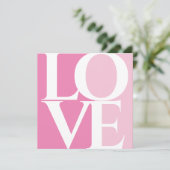 Modern Retro Roze Vrijgezellenfeest Kaart (Staand voorkant)