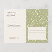 Modern Retro Script Family Photo Christmas Feestdagenkaart (Achterkant)