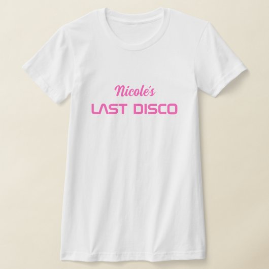 Modern Retro Space Bachelorette T-shirt (Laagn)