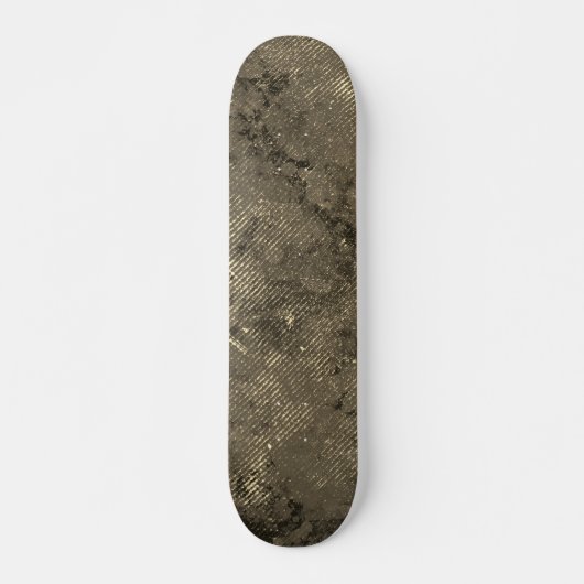 Modern Retro Space Urban Sepia Brown Persoonlijk Skateboard (Voorkant)