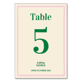 Modern Retro Striped  Wedding Information  Kaart