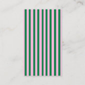 Modern Retro Striped  Wedding Information  Visitekaartje (Achterkant)