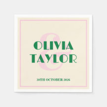 Modern Retro Striped Wedding Invitation