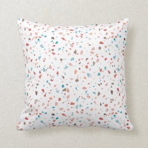 Modern Retro Trendy Terrazzo Geïnspireerd Kussen