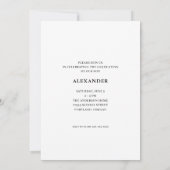 Modern Retro Typografie Foto Afstuderen Kaart (Achterkant)