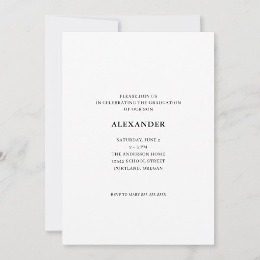 Modern Retro Typografie Foto Afstuderen Kaart (Achterkant)