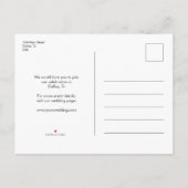 Modern Retro Typography Photo Wedding Aankondigingskaart (Achterkant)