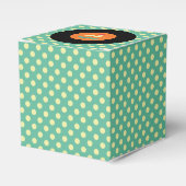 Modern Retro Vinyl Record Wedding Bedankdoosjes (Voorkant Zijde)