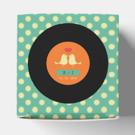 Modern Retro Vinyl Record Wedding Bedankdoosjes