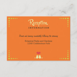 Modern Retro Vinyl Record Wedding Informatiekaartje