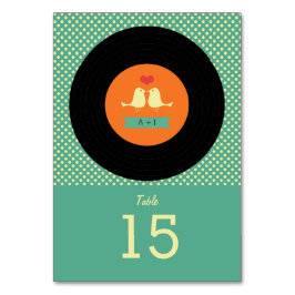 Modern Retro Vinyl Record Wedding Kaart
