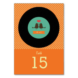 Modern Retro Vinyl Record Wedding Kaart
