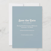 Modern Retro Weddenschap slaat de datum op Save The Date (Achterkant)