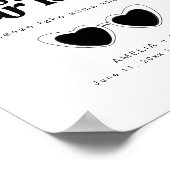 Modern Retro Weddenschap Zonnebrillen voor teken Poster (Hoek)