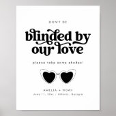 Modern Retro Weddenschap Zonnebrillen voor teken Poster (Voorkant)