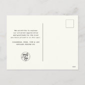 Modern Retro Whimsical Little Tree Business Logo Feestdagenkaart (Achterkant)