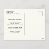 Modern Retro Whimsical Little Tree Forest Family Feestdagenkaart (Achterkant)