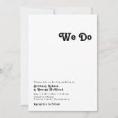 Modern Retrolettering we weddenschappen uitnodigen Kaart (Voorkant)