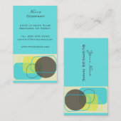 Modern retrorgeometrisch ontwerp visitekaartje (Voorkant / Achterkant)