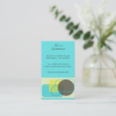 Modern retrorgeometrisch ontwerp visitekaartje (Staand voorkant)