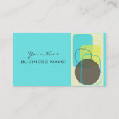 Modern retrorgeometrisch ontwerp visitekaartje (Achterkant)