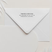 Modern Return Address Handle Stamp Rubberstempel