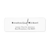 Modern Return Address Labels (Voorkant)