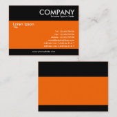 Modern - Rich Sinaasappel Visitekaartje (Voorkant / Achterkant)