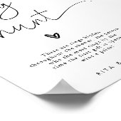 Modern Ring Hunt Vrijgezellenfeest Game Sign Poster (Hoek)