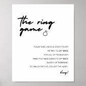 Modern Ringspel Bruidsshower Spel Bord Poster (Voorkant)