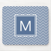 Modern Riverside Blue Chevrons en Monogram
